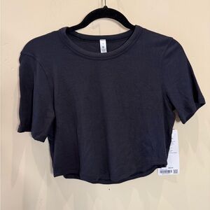 NWT lululemon athletica Black Crop Top
